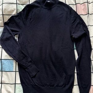 Reiss Kelby Extra-Fine Merino Wool Turtle Neck Sweater – Men’s Small (Fitted)